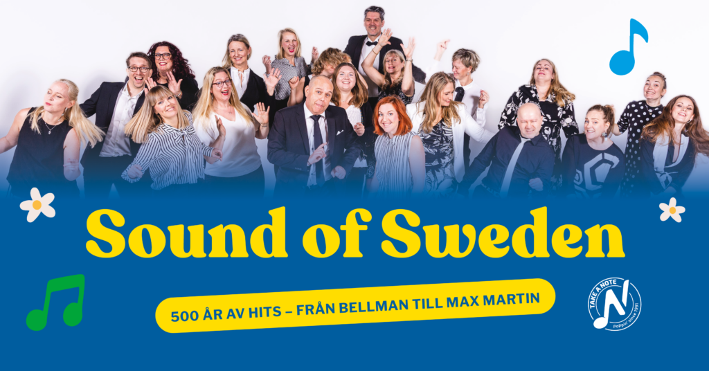 Popkören Take A Note
Sverigetema på vårkonserten
Hägerstensåsen
Stockholm